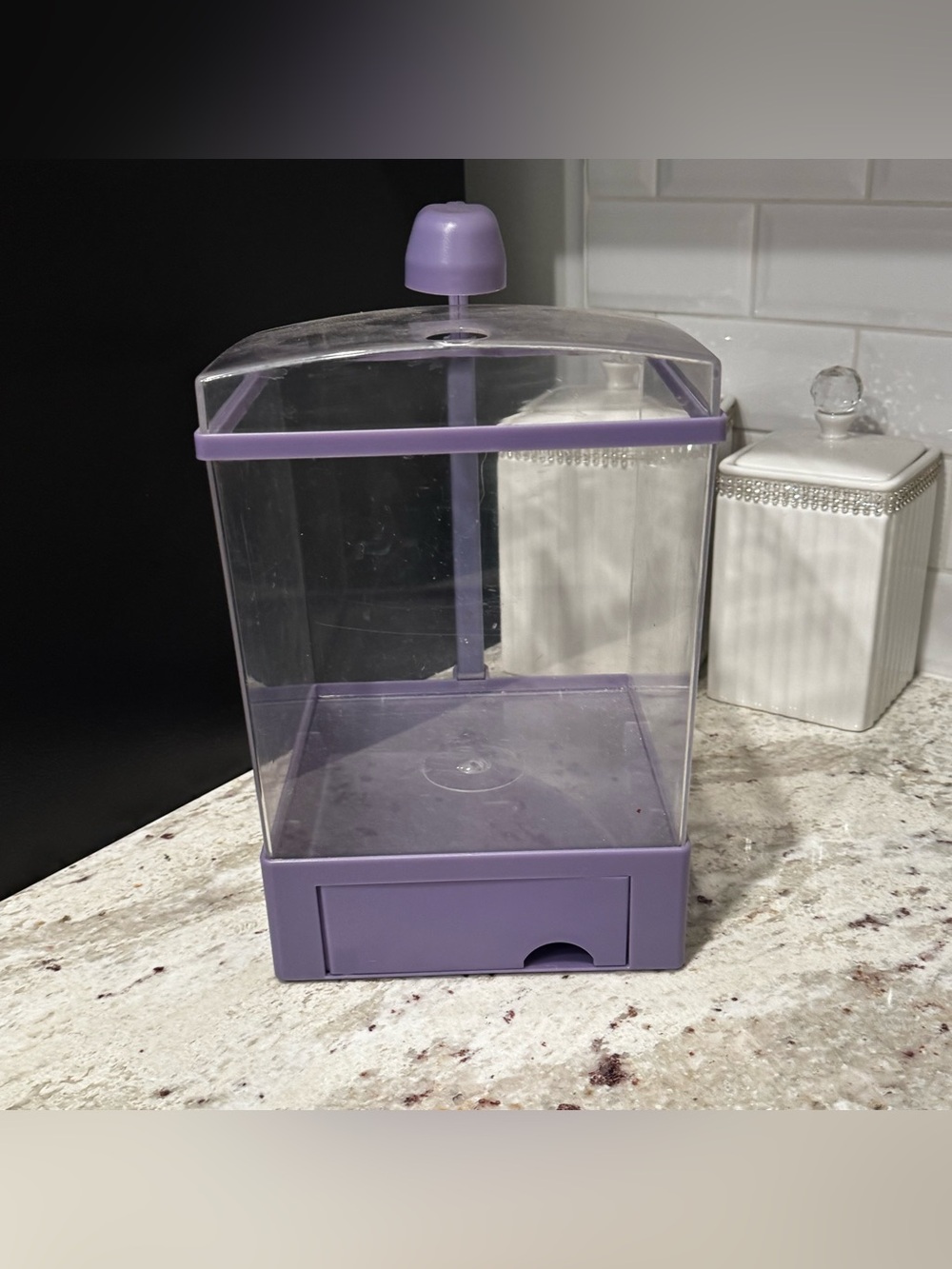 Purple Small Aquarium Kit with Clear Body and Purple Accents